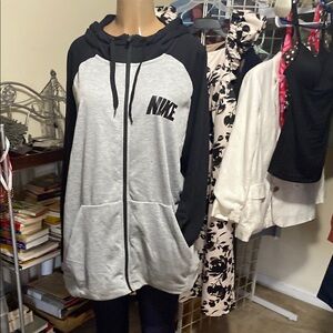 Nike Black and Gray Sporty Jacket